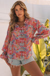 Cakewalk Floral Smocked Blouse