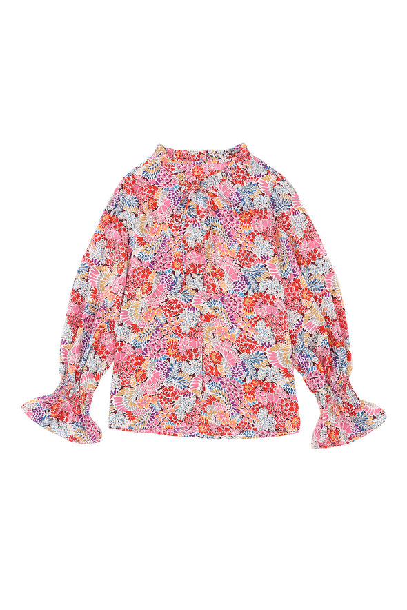 Cakewalk Floral Smocked Blouse