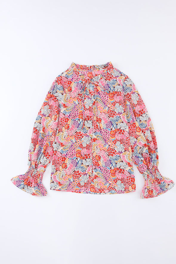 Cakewalk Floral Smocked Blouse