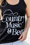 Letters Sunflower Graphic Tank Top