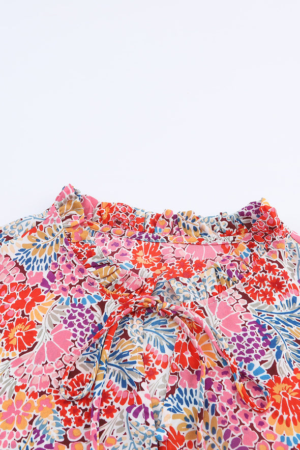 Cakewalk Floral Smocked Blouse