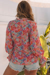 Cakewalk Floral Smocked Blouse