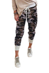 Camo Print Knit Sport Pants