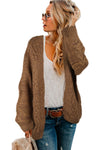 Chunky Wide Long Sleeve Knit Cardigan