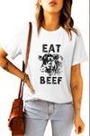 Khaki Stay Wild Leopard Graphic T-Shirt