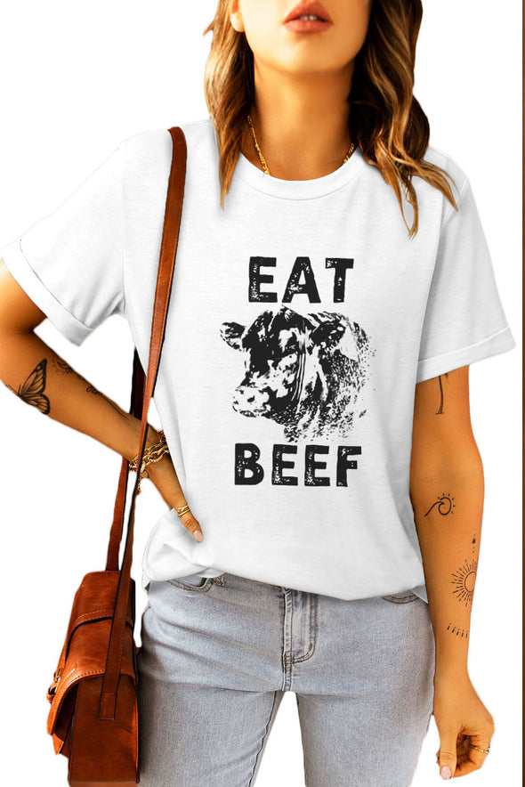 Khaki Stay Wild Leopard Graphic T-Shirt