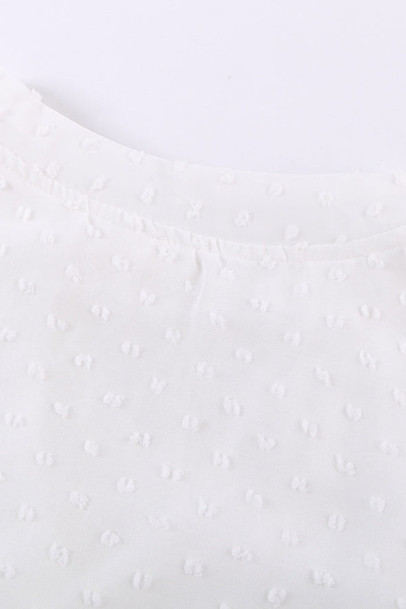 Swiss Dot Tiered Babydoll Mini Dress