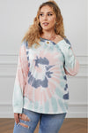 Ombre Tie Dye Loose Leisure Sweatshirt