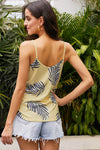 Tropical Plant Print Tank Top