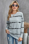 Tie-dye Stripes White Sweatshirt