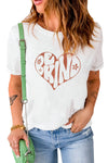 Leopard Sunflower Cactus Print Short Sleeve T Shirt