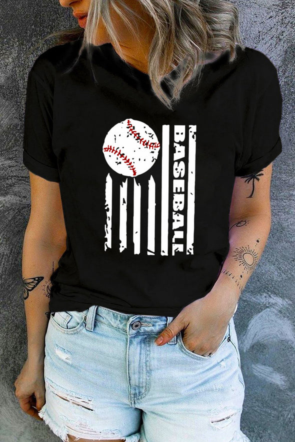 Summer Vibes Print Loose T Shirt