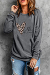 French Terry Cotton Blend Pullover Sweatshirt