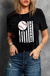 Summer Vibes Print Loose T Shirt