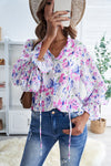 Cakewalk Floral Smocked Blouse