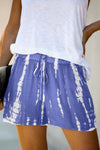 Tie Dye Drawstring Casual Shorts