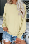 French Terry Cotton Blend Pullover Sweatshirt