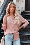Shiny Satin Buttons Shirt