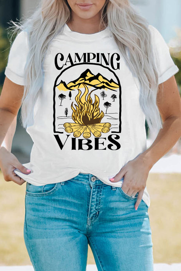 Leopard Sunflower Cactus Print Short Sleeve T Shirt