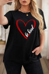 Leopard Lightning Print Crewneck Plus Size T-shirt