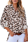 Classic Leopard Print Shirt with Pockets