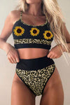Color Block Camisole High Waisted Swimsuit