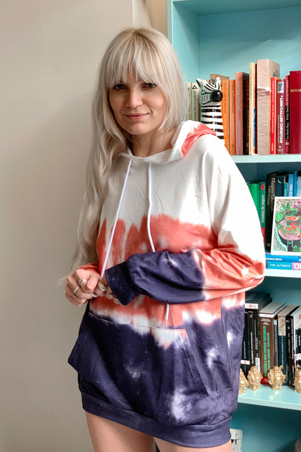 Gradient Long Sleeve Pullover Hoodie