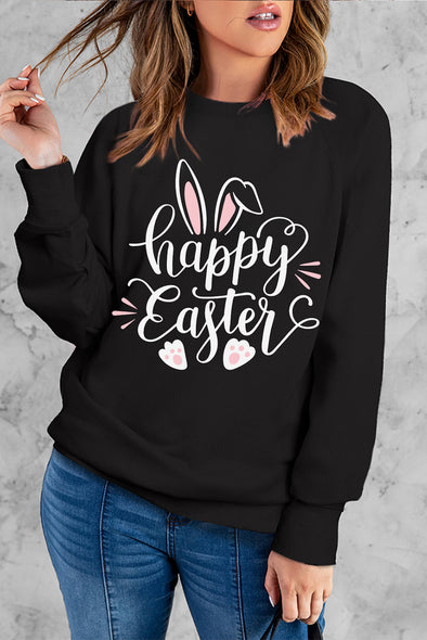 French Terry Cotton Blend Pullover Sweatshirt