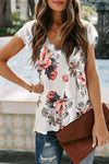 Eyelash V Neck Striped Tank