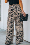 Print High Rise Wide Leg Pants