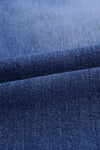Fading Distressed Holes Crop Jeans