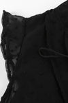 Swiss Dot Tiered Babydoll Mini Dress