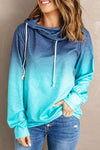 Ombre Pullover Long Sleeve Hoodie