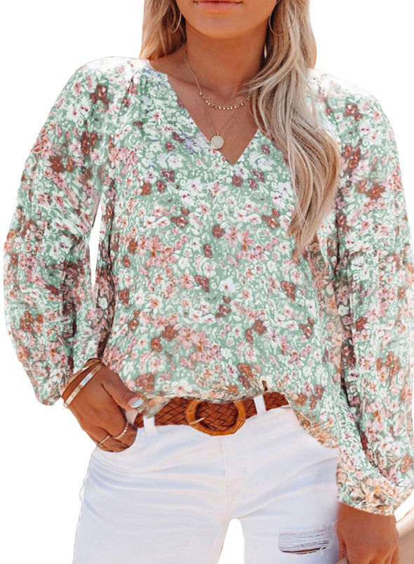 Womens V Neck Plus Size Boho Shirts