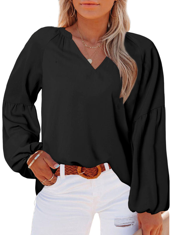 Womens V Neck Plus Size Boho Shirts