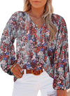 Womens V Neck Plus Size Boho Shirts