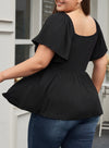 Womens Plus Size Sweetheart Neck T-Shirts