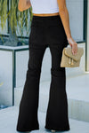 High Waist Pockets Bell Jeans