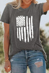 Letter Heart-shaped Rugby Graphic Print Short Sleeve T-shirt