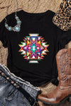 Khaki Stay Wild Leopard Graphic T-Shirt