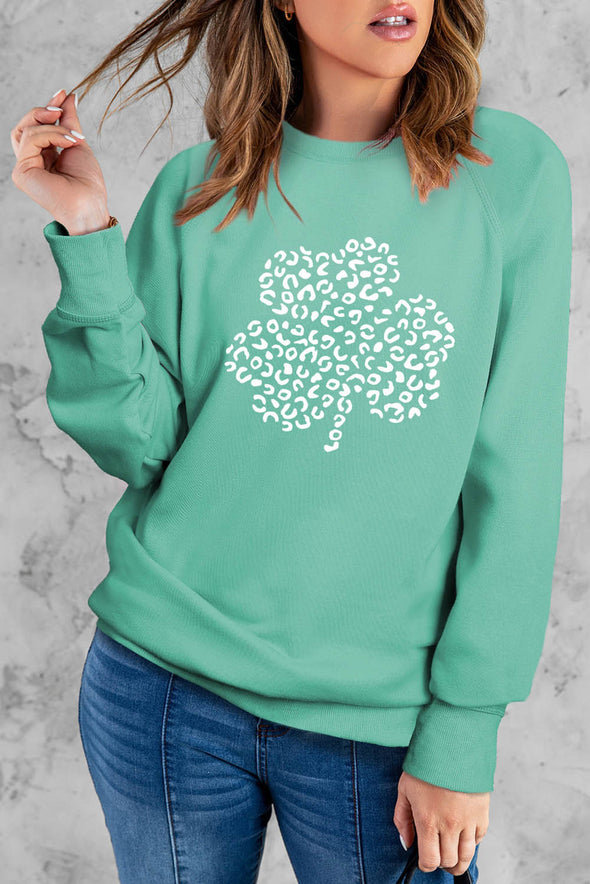 French Terry Cotton Blend Pullover Sweatshirt