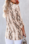 Classic Leopard Print Shirt with Pockets