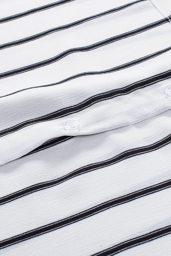 Pocketed Striped Shirt
