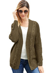 Chunky Wide Long Sleeve Knit Cardigan