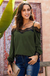 Lace Cold Shoulder Blouse