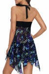 Handkerchief Hem Detail Swimdress and Shorts