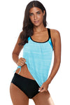 Printed Lined Tankini Swimsuit