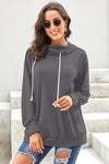 Long Sleeve Hoodie with Rope Drawstring