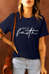 Khaki Stay Wild Leopard Graphic T-Shirt