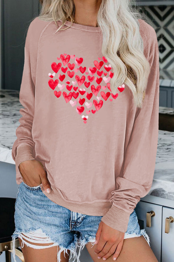 French Terry Cotton Blend Pullover Sweatshirt
